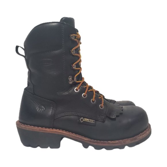 Wolverine Other - WOLVERINE Roper Safety Toe Boot Black Leather Gortex  12/45 Mens #W05634